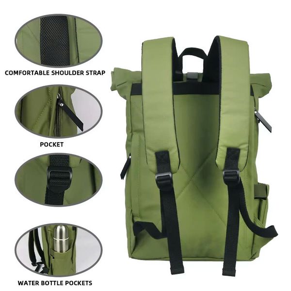 OEM ODM Roll-Top Outdoor Travel Backpack - OEM backpack factory - UMO BP563009