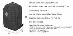 OEM ODM - UMO FOCUS D.Grey Backpack – Premium Laptop Backpack - custom laptop bag manufacturer - UMO BP590103