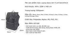 OEM ODM - Laptop Backpack Balos SKY FLAP Black - backpack factory Vietnam - UMO TC5901019
