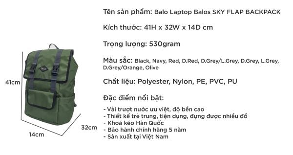 OEM ODM - UMO Balos SKY FLAP Olive Backpack -  - UMO BP582908
