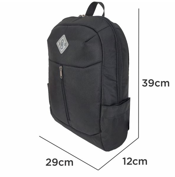 OEM ODM - UMO EVANKI Black Laptop Backpack - custom logo backpack factory - UMO BP590201