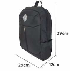 OEM ODM - UMO EVANKI Black Laptop Backpack - custom logo backpack factory - UMO BP590201