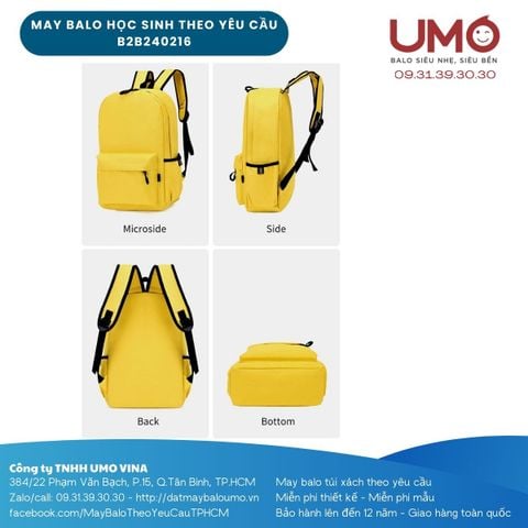 OEM ODM  - Custom School Backpacks - backpack factory Vietnam - UMO BP5827010