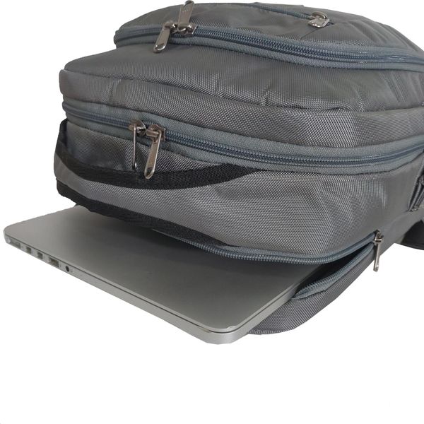 OEM ODM - UMO FOCUS Grey Backpack – Premium Laptop Backpack - custom logo backpack factory - UMO BP590105