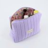 May Túi Trang Điểm Thời Trang Cho Nữ, Chất Liệu Cotton Tái Chế, Thiết Kế Chần Bông, Kích Thước Lớn Theo Yêu Cầu - TD2403