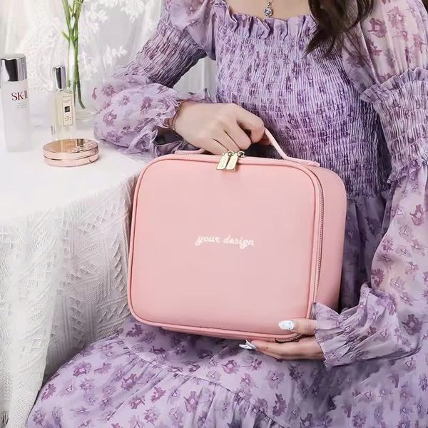 OEM ODM Custom Pink Multifunction Makeup Bags - bag ODM manufacturer - UMO MK570507