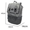 May Balo Laptop thời trang Balos SKY FLAP Grey/D.Grey Backpack