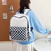 OEM ODM Custom-Made Black Checkered Pattern Backpack - OEM backpack factory - UMO BP5706011