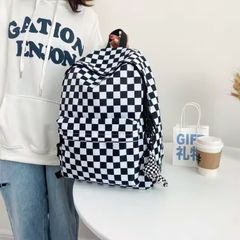 OEM ODM Custom-Made Black Checkered Pattern Backpack - OEM backpack factory - UMO BP5706011