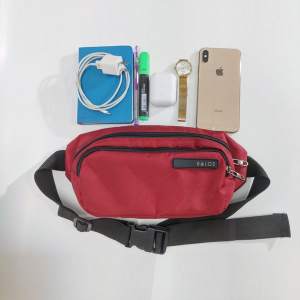 OEM ODM - BOOMERANGE Cross Bags D.Red Waist Bag - custom made bags supplier - UMO TC5901016