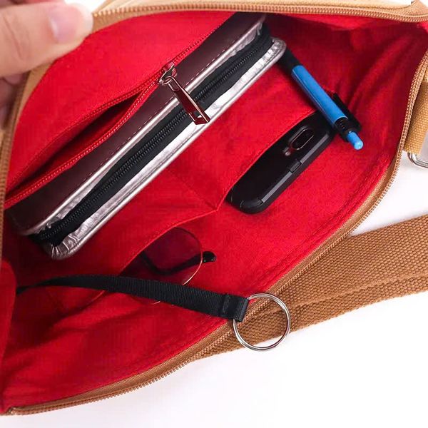 OEM ODM Custom Unisex Waxed Canvas Crossbody Bag Manufacturing  - UMO TC570203