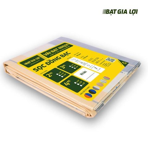 Bạt che nắng, bạt che mưa sọc đồng bạc - Bạt Gia Lợi