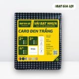  [Bạt Che] Bạt Che Nắng, Bạt Che Mưa PE Sọc Caro Đen Trắng 145gr/m2 