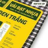  [Bạt Che] Bạt Che Nắng, Bạt Che Mưa PE Sọc Caro Đen Trắng 145gr/m2 