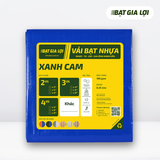  [Bạt Che] Bạt Che Nắng, Bạt Che Mưa PE 2 Da Xanh Cam 160gr/m2 