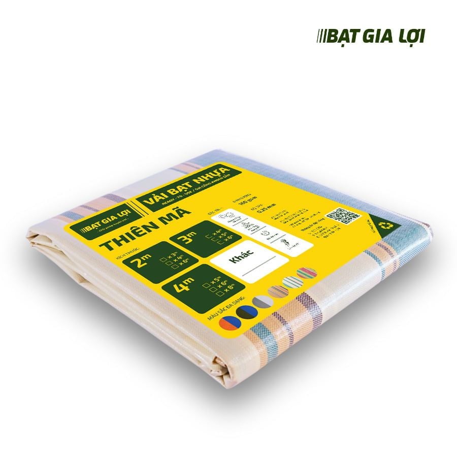  [Bạt Che] Bạt Che Nắng, Bạt Che Mưa PE Thiên Mã 160gr/m2 2x3 