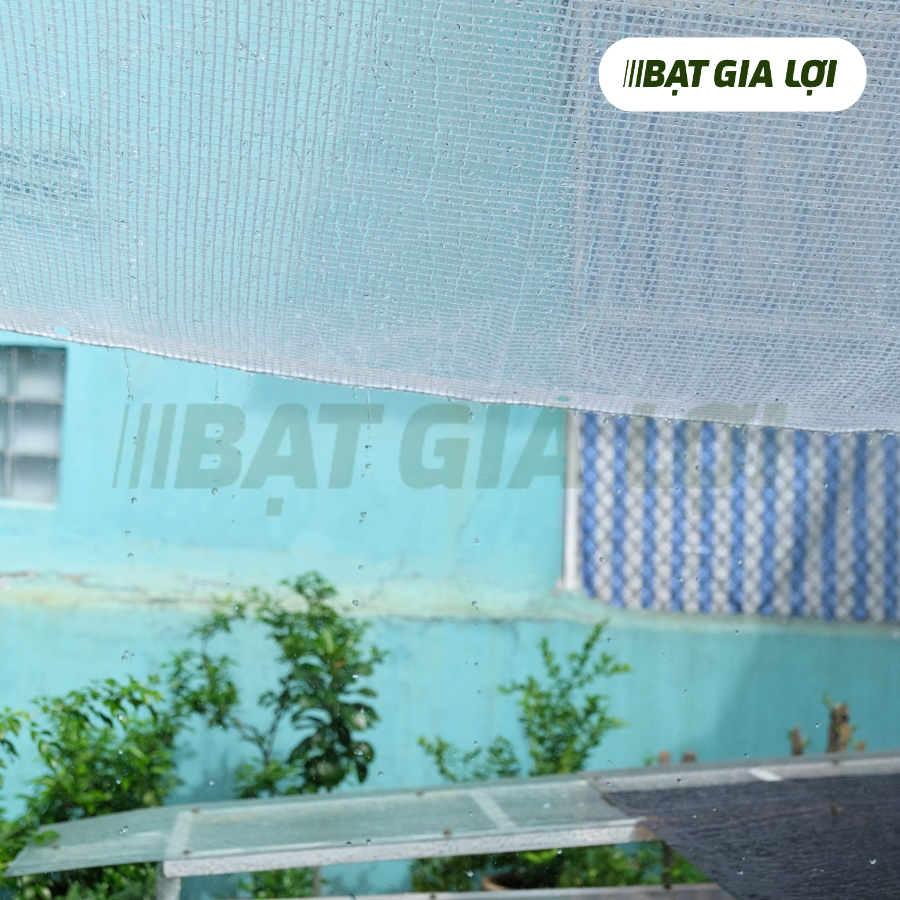  [Bạt Che] Bạt Che Nắng, Bạt Che Mưa PE Trắng Trong Sọc Caro 135gr/m2 