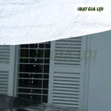  [Bạt Che] Bạt Che Nắng, Bạt Che Mưa PE Trắng Trong Sọc Caro 135gr/m2 