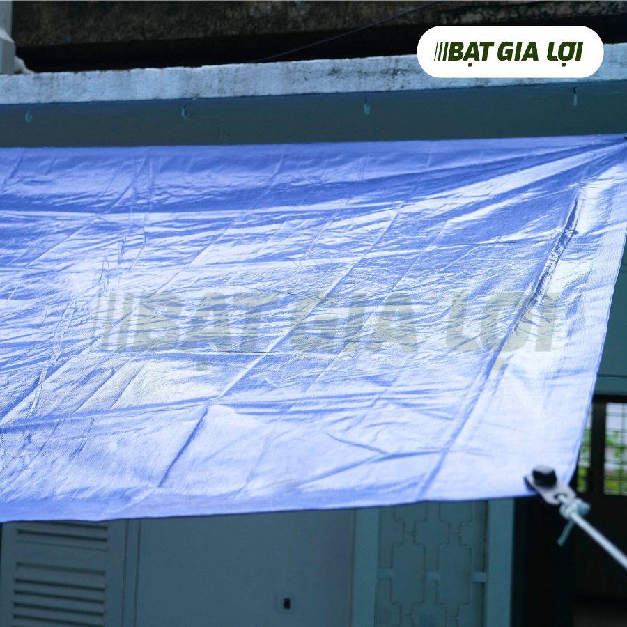  [Bạt Che] Bạt Che Nắng, Bạt Che Mưa PE 2 Da Xanh Cam 165gr/m2 