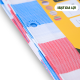  [Bạt Che] Bạt Che Nắng, Bạt Che Mưa PE Sọc Xanh Trắng Đỏ 165gr/m2 