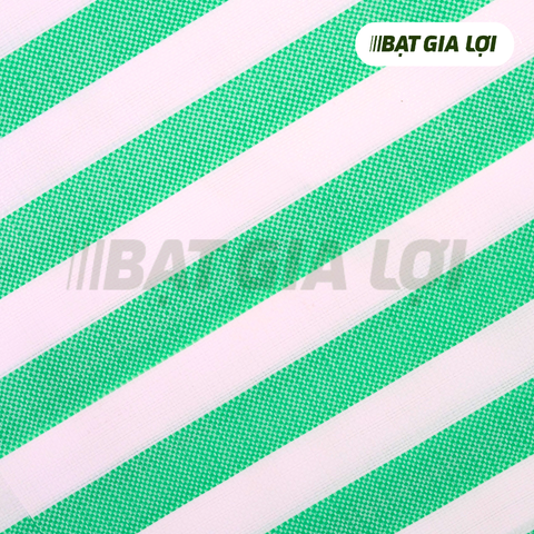 Bạt sọc may túi trắng lá