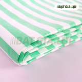  Bạt Nhựa PE Sọc Xanh Lá, Trắng 170gr/m2 