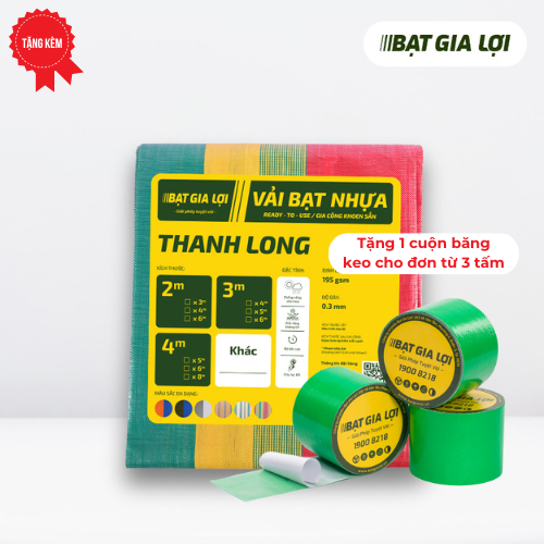  [Bạt Che] Bạt Che Nắng, Bạt Che Mưa PE Thanh Long 195gr/m2 