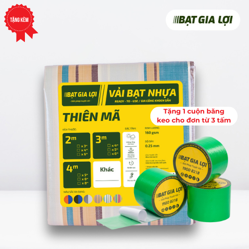  [Bạt Che] Bạt Che Nắng, Bạt Che Mưa PE Thiên Mã 160gr/m2 2x3 