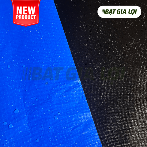 Bạt Nhựa PE 2 Da Xanh Đen 240gr/m2