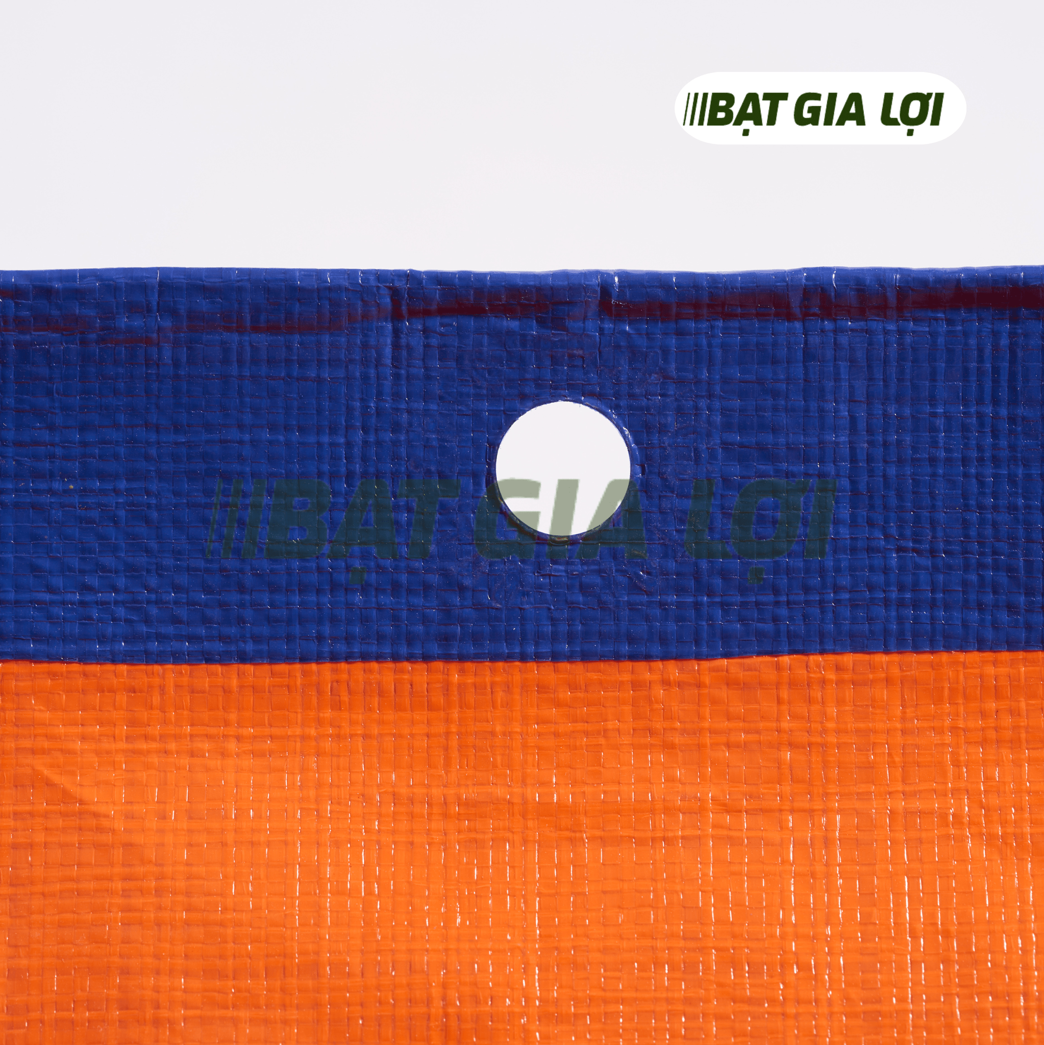 Bạt Nhựa PE 2 Da Xanh Cam 160gr/m2 