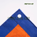  Bạt Nhựa PE 2 Da Xanh Cam 160gr/m2 