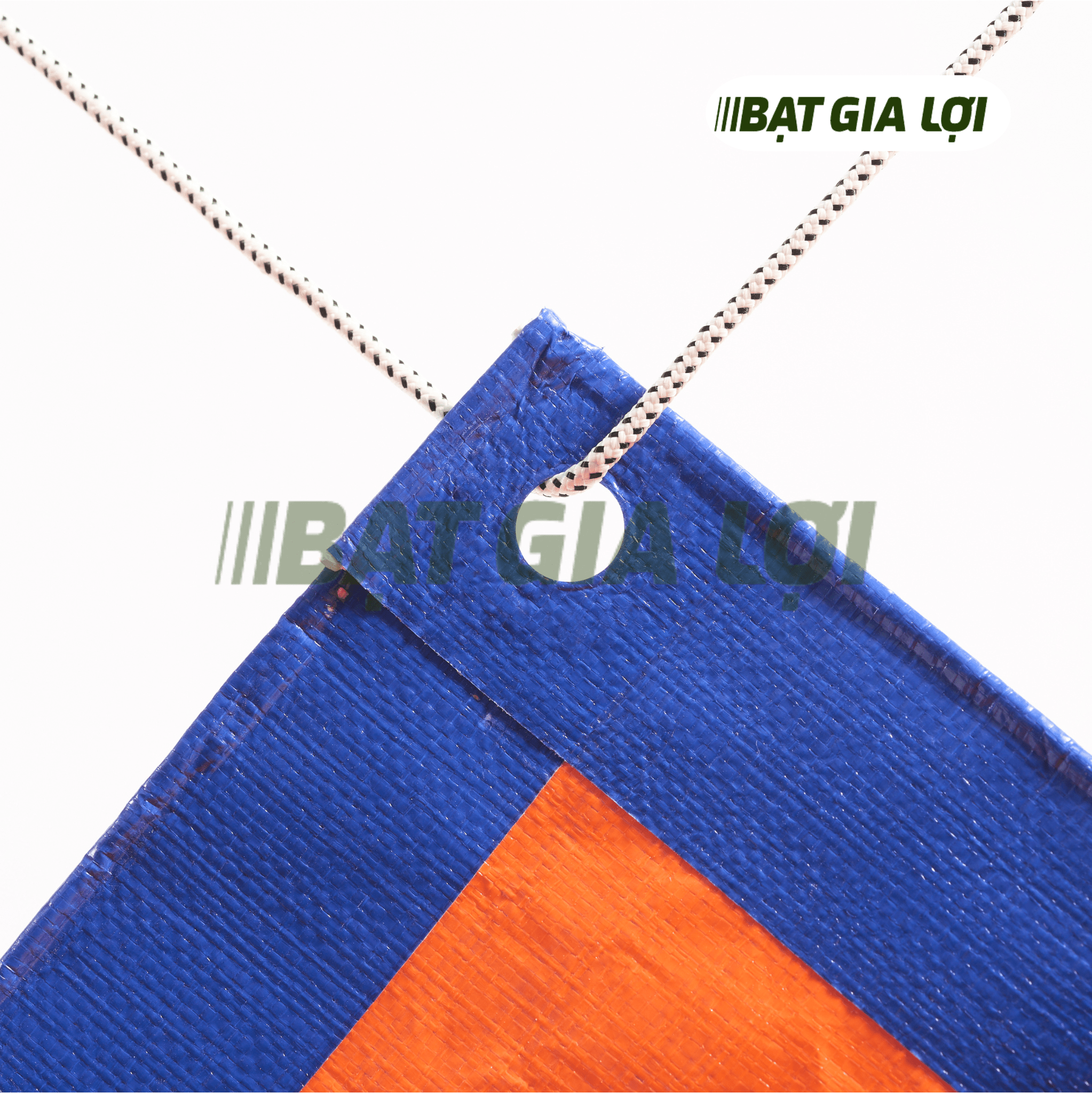  [Bạt Che] Bạt Che Nắng, Bạt Che Mưa PE 2 Da Xanh Cam 160gr/m2 