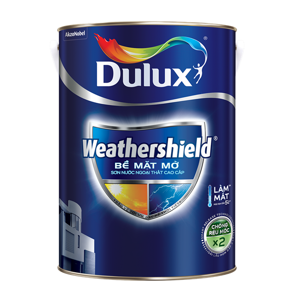 Dulux Weathershield BJ8 ngoại thất mờ A-15L