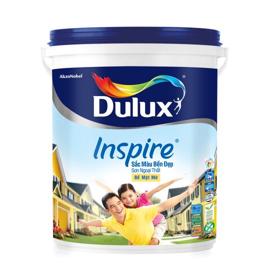 Sơn ngoài trời Dulux Inspire ngoài trời mờ