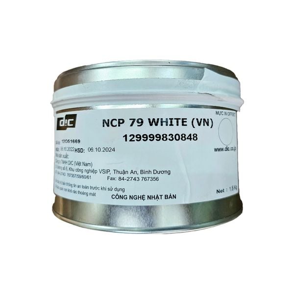  Mực trắng đục/ trắng trong DIC 