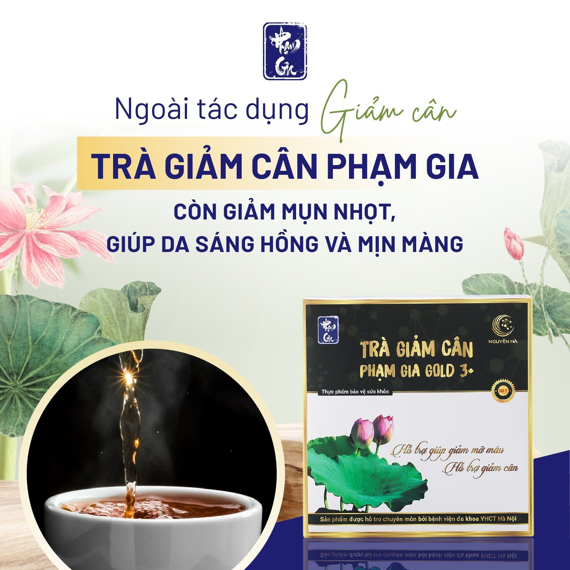  Trà giảm cân Phạm Gia Gold3+ (40 túi) 