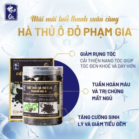  Chiết xuất hà thủ ô Phạm Gia Gold3+ (554g) 