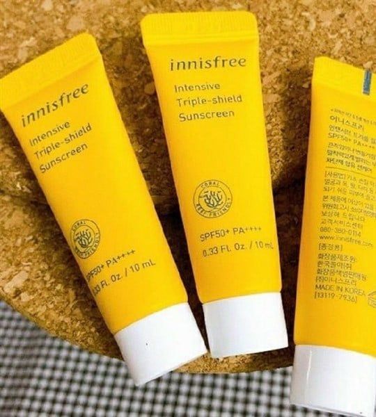  MINI SIZE] KEM CHỐNG NẮNG CHỐNG TRÔI, ĐIỀU CHỈNH TÔNG DA INNISFREE INTENSIVE TRIPLE SHIELD SUNSCREEN 10ML 