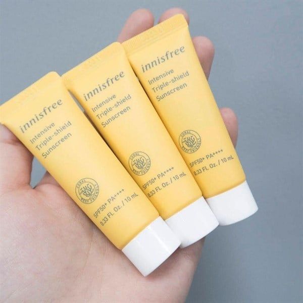  MINI SIZE] KEM CHỐNG NẮNG CHỐNG TRÔI, ĐIỀU CHỈNH TÔNG DA INNISFREE INTENSIVE TRIPLE SHIELD SUNSCREEN 10ML 