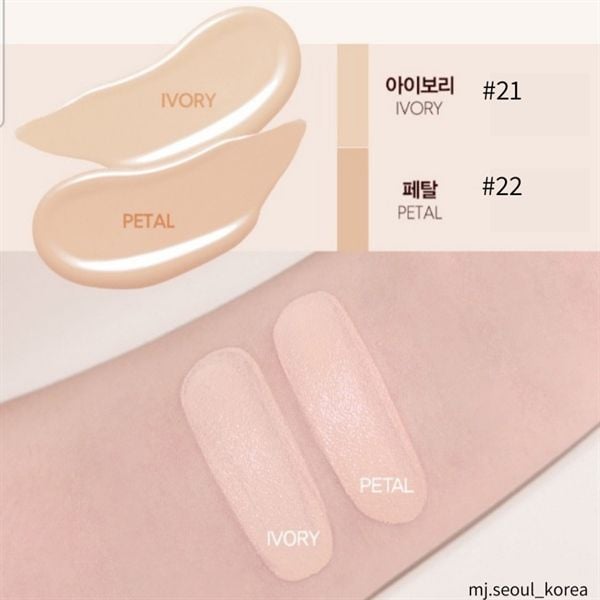  5.MK_KF-Cushion Espoir Cherry Blossom Full Coverage Velvet Matte #22 Petal HỒNG 