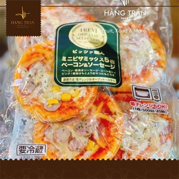  Bánh Pizza Tươi Mini Nhật Bản Vị Thịt Xông Khói | 4904801381145 