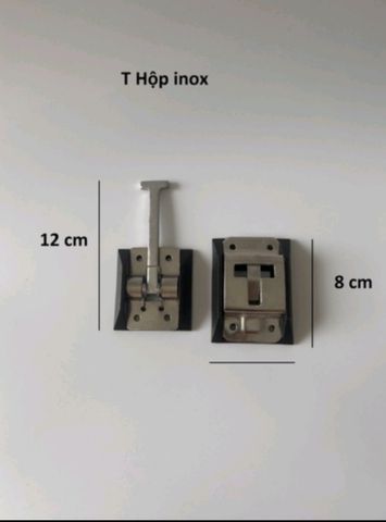  Bộ T Hộp inox , móc chữ T gài thùng xe ( 1 bộ lắp được 1 cánh cửa) 