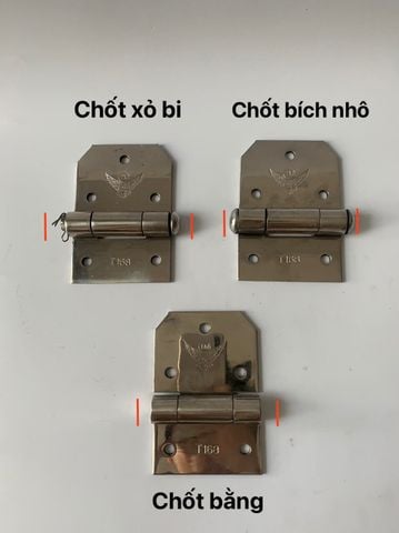  Bản lề inox - sắt 