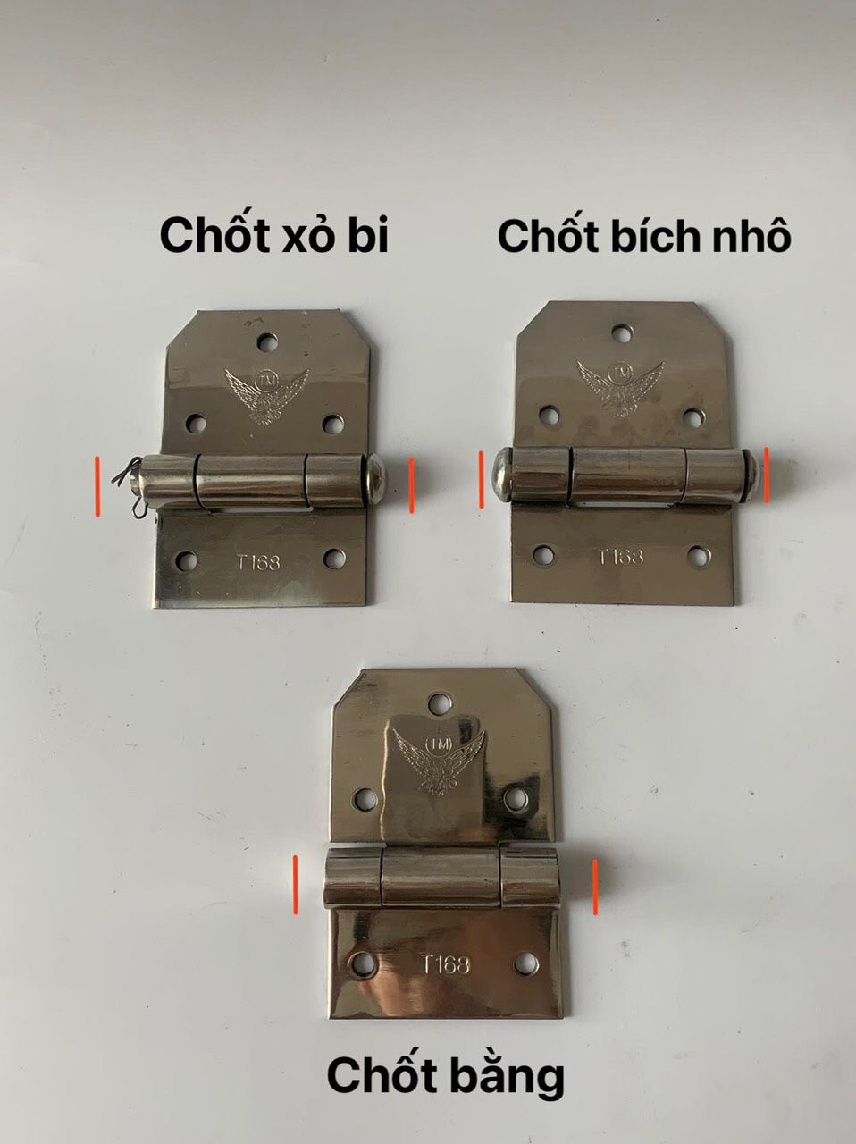 Bản lề inox - sắt