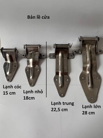  Bản lề cửa sau xe tải thùng lạnh SẮT - INOX đủ kích cỡ 