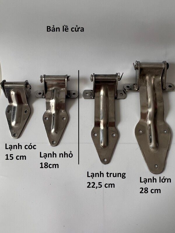 Bản lề cửa sau xe tải thùng lạnh SẮT - INOX đủ kích cỡ