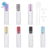  Chai Chiết Nước Hoa Thủy Tinh Hoa Văn 4D 10ml 