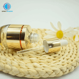  Chai thủy tinh chiết mỹ phẩm tinh chất serum thân bầu vàng kim viền đỏ 30ml 