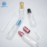  Chai Chiết Nước Hoa Thủy Tinh Hoa Văn 4D 10ml 