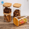  Hủ thủy tinh đựng thực phẩm nắp gỗ cao cấp 